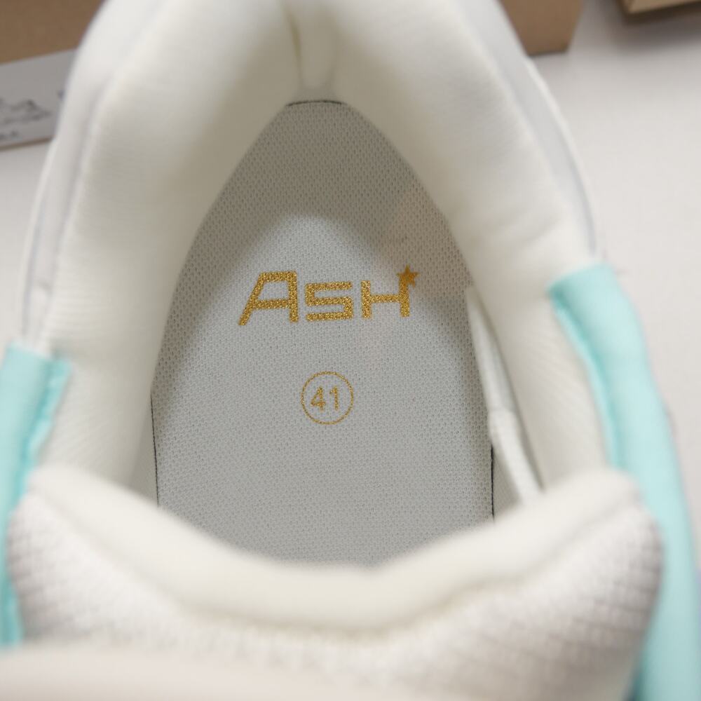 NEW Ash Women's 7 Race Fion Sneakers White Hype Mint Black Size 41 - Picture 11 of 12
